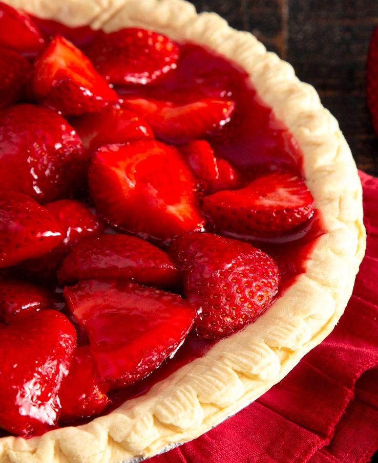 Strawberry Pies and other fantastic strawberry themed desserts from Lucky Ladd's Farm Bakery during the Strawberry Jam Festival near Nashville, TN