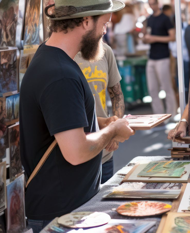 Shop local artisans and crafters at the Makers Market and Kids Craft Fair during the Tennessee Tulip Festival near Nashville, TN